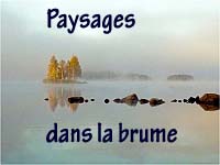 Paysages dans la brume matinale