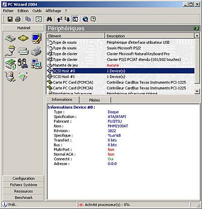 Cliquez pour lire la fiche et lélécharger PC Wizard 2008